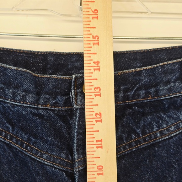 Rocky Mountain Vintage High Waist Jeans Women's 17/18 Dark‎ Wash Pleated Cowgirl - Picture 9 of 13